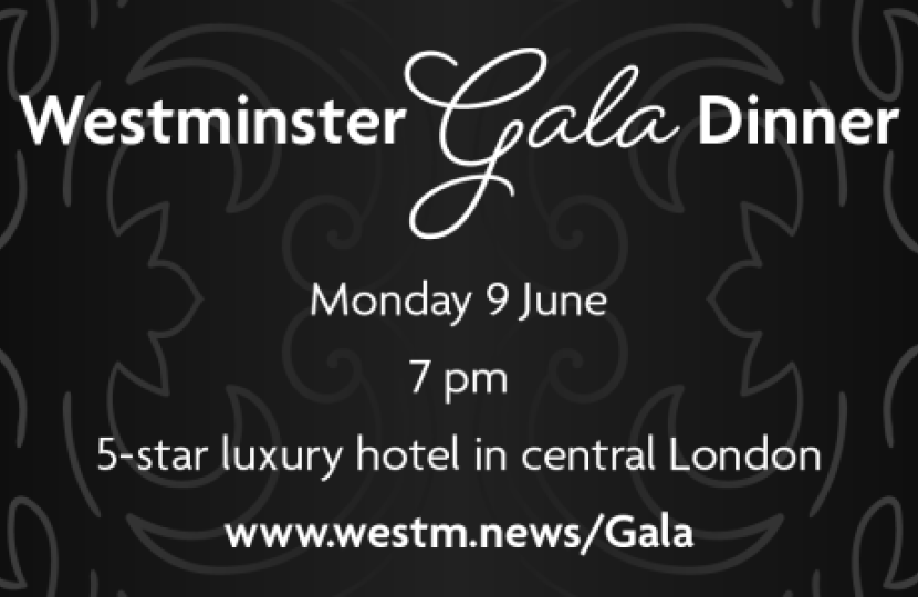 Gala dinner- westminister
