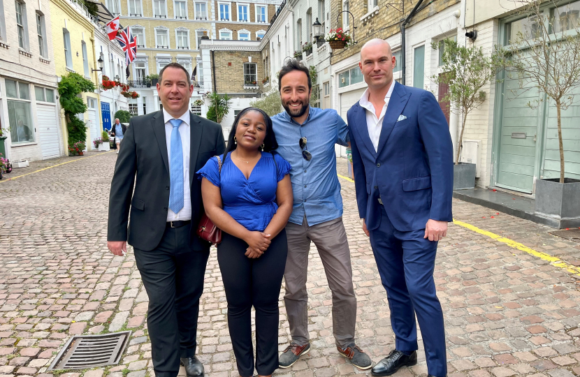 Brian Stephens, Esther Idoko, Hamish Adourian and Andrea Dardi