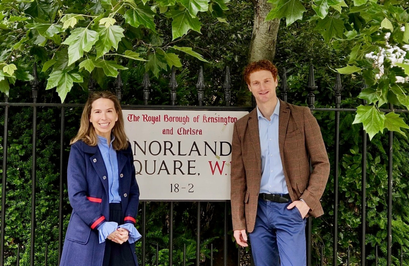 Cllr Stephanie Petit and Marc Goldfinger