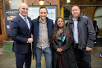Brian Stephens, Esther Idoko, Hamish Adourian and Andrea Dardi