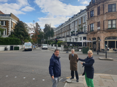 Cllr Greg Hammond and Cllr Janet Evans with Tony Devenish AM